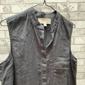 Cloth and Stone Grey Linen Shirt dress/ tunic